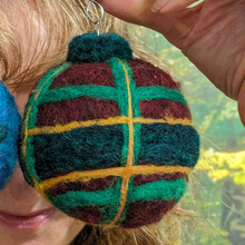 Load image into Gallery viewer, Handmade Woolly Holiday BALL Ornaments