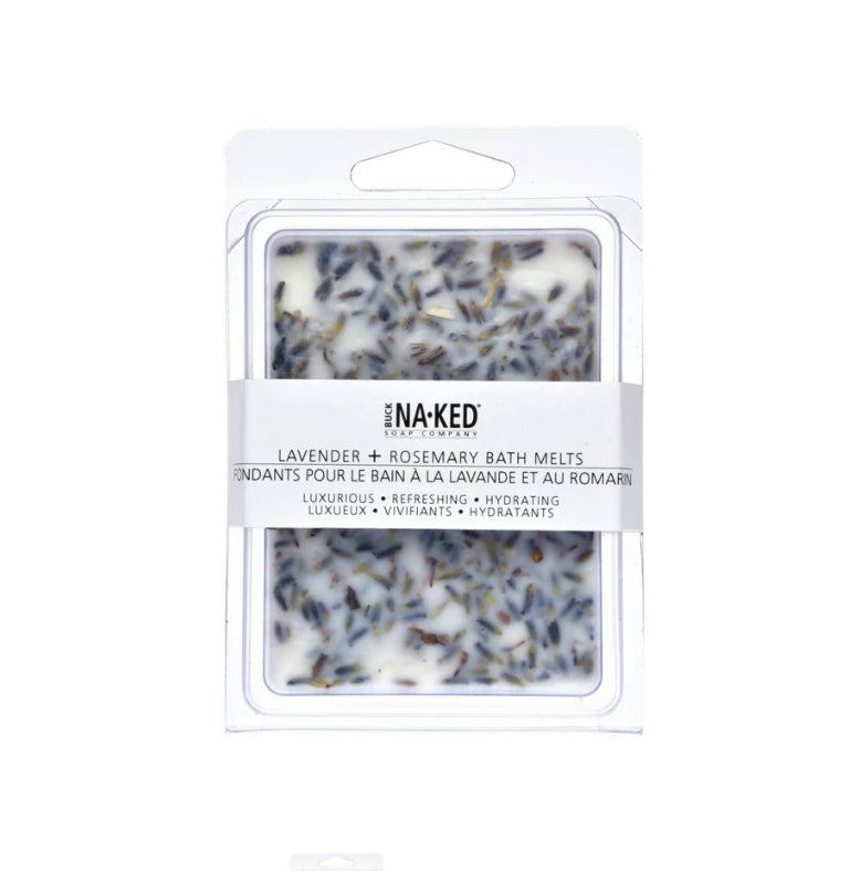 BUCK NAKED Lavender + Rosemary Bath Melt
