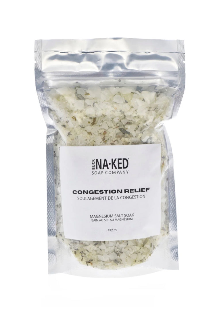 BUCK NAKED  Congestion Relief Magnesium Salt Soak