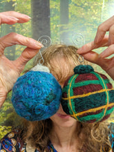 Load image into Gallery viewer, Handmade Woolly Holiday BALL Ornaments
