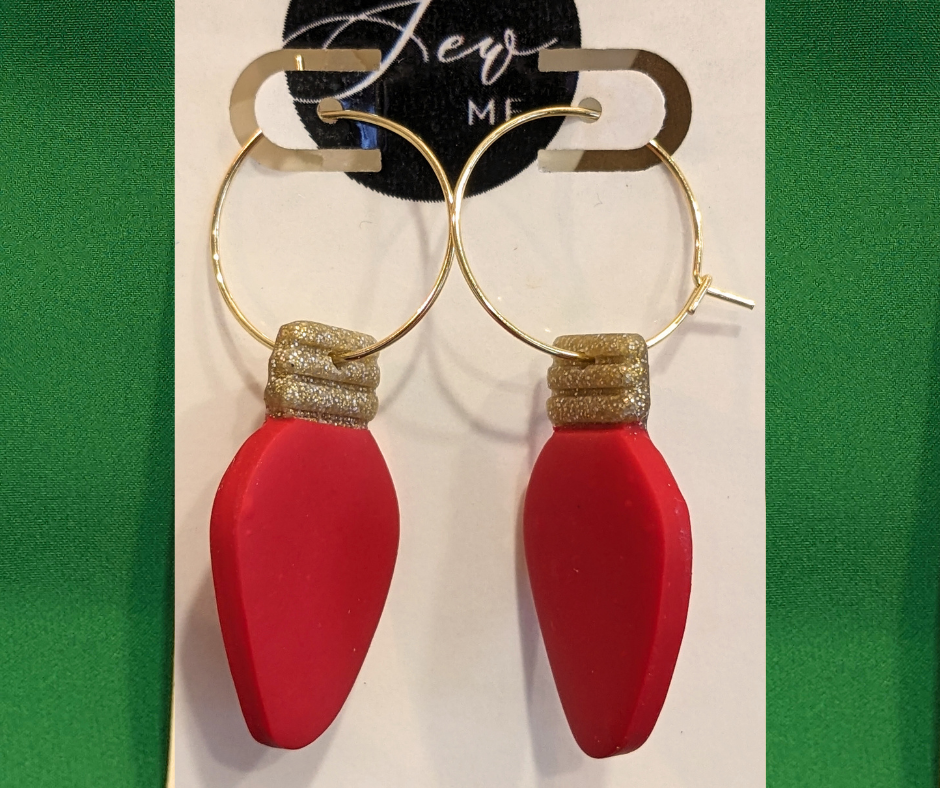 CHRISTMAS TREE BULB Earrings