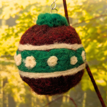 Load image into Gallery viewer, Handmade Woolly Holiday BALL Ornaments
